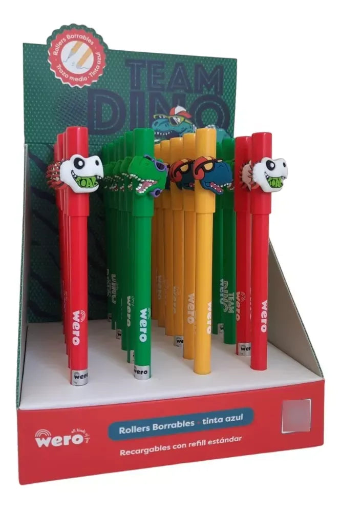 Boligrafo Roller Borrable Team Dino Wero We3056