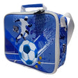 Lunchera Térmica Escolar Futbol Zykl003 Shine Celeste Con Blanco