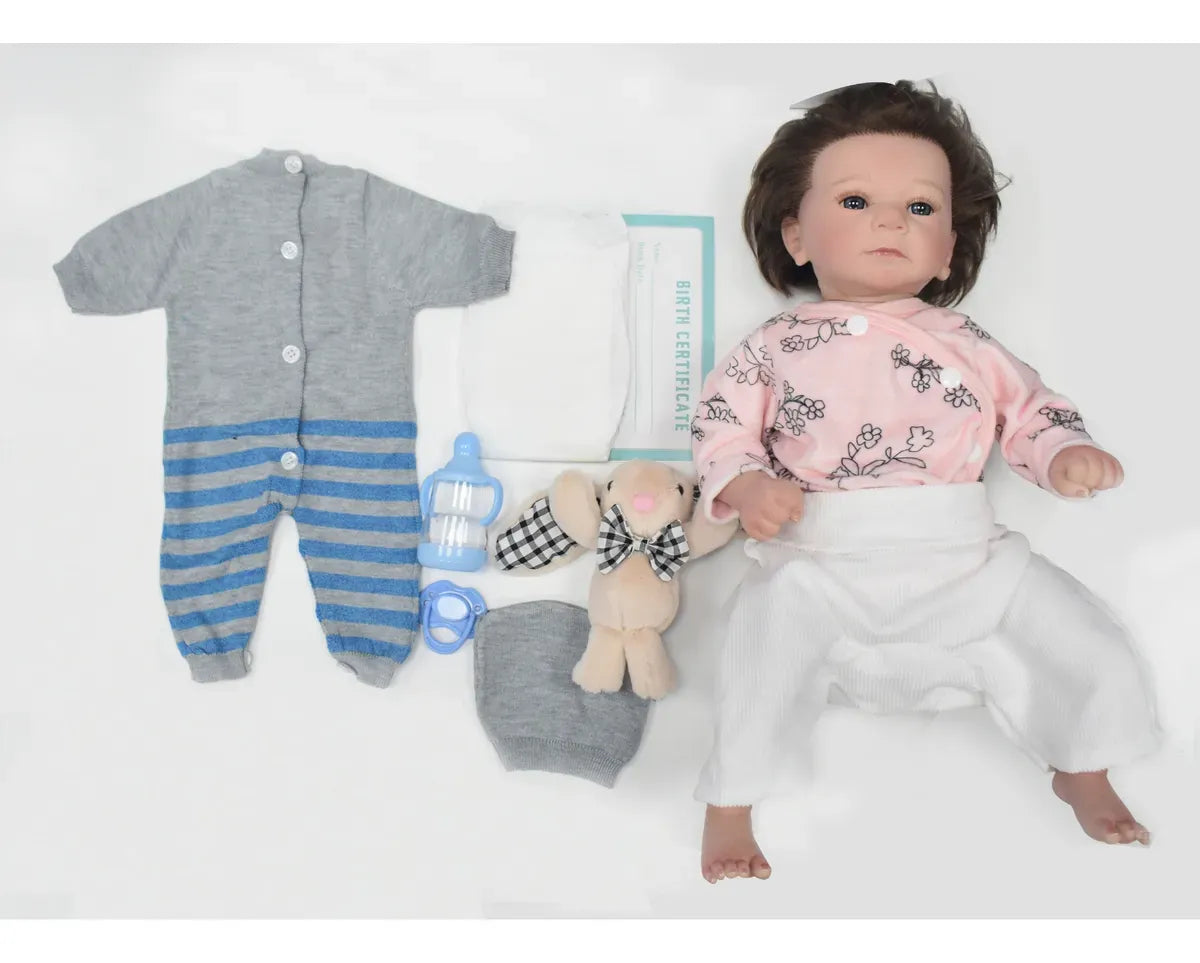 Muñeca Newborn 45 cm con Cabello y Accesorios S55948