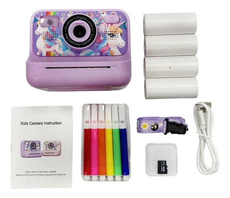 Camara Instantanea para niños de Unicornio PURPURA S56815