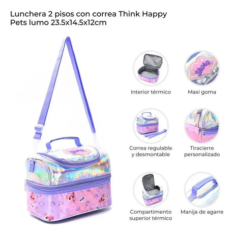 Skora Lunchera Térmica 2 Pisos Think Happy Pets Lumo 43129 43129