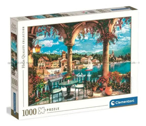 Puzzle Hqc Balcony View Of Lake Como 1000 Pzas 39880 Clementoni
