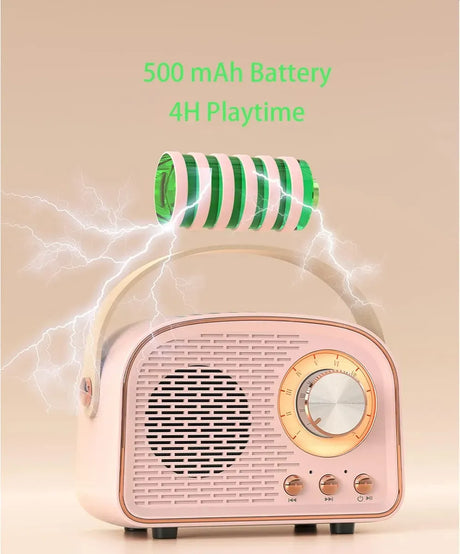 Mini Parlante Vintage Bluetooth KL820 Shine
