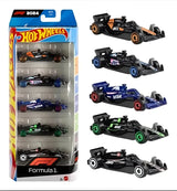Hot Wheels Pack X5 Coches De Fórmula 1 1:64 Jgf58 Mattel