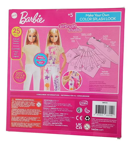 Barbie Air Brush Studio Para Diseñar Ropa De Muñeca Bbfd4