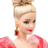 Barbie Muñeca Signature 80º Aniversario Con Vestido Rojo JBJ17