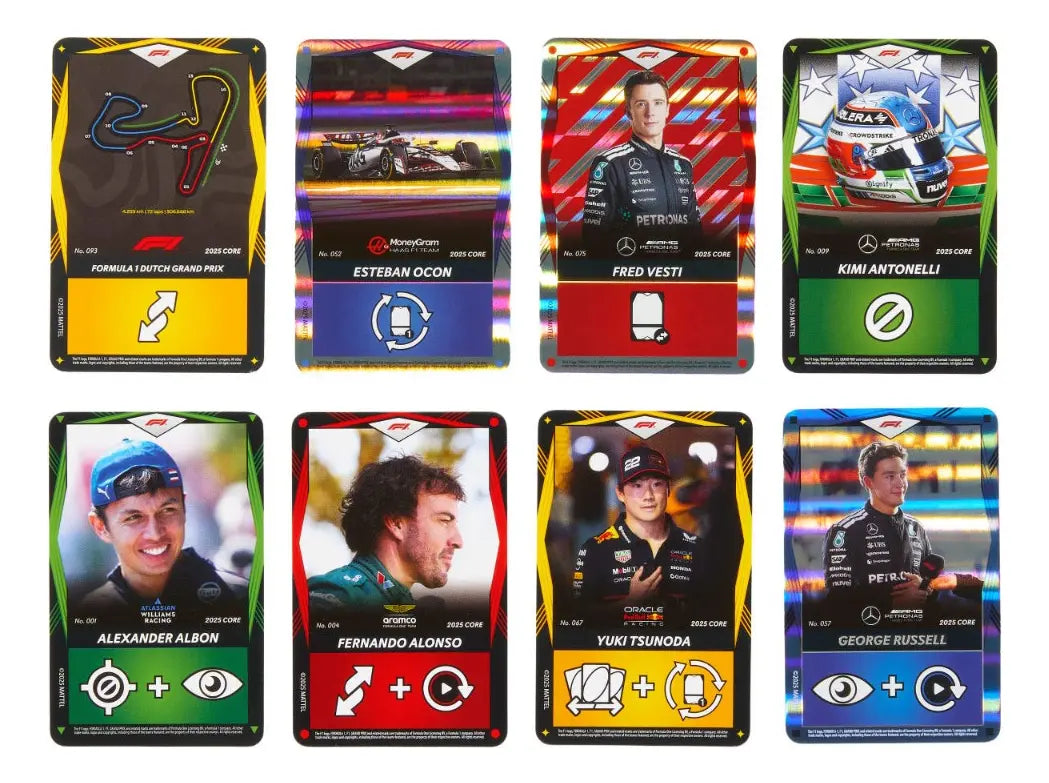Juego De Cartas UNO Elite Formula 1 Edición Principal JLV42