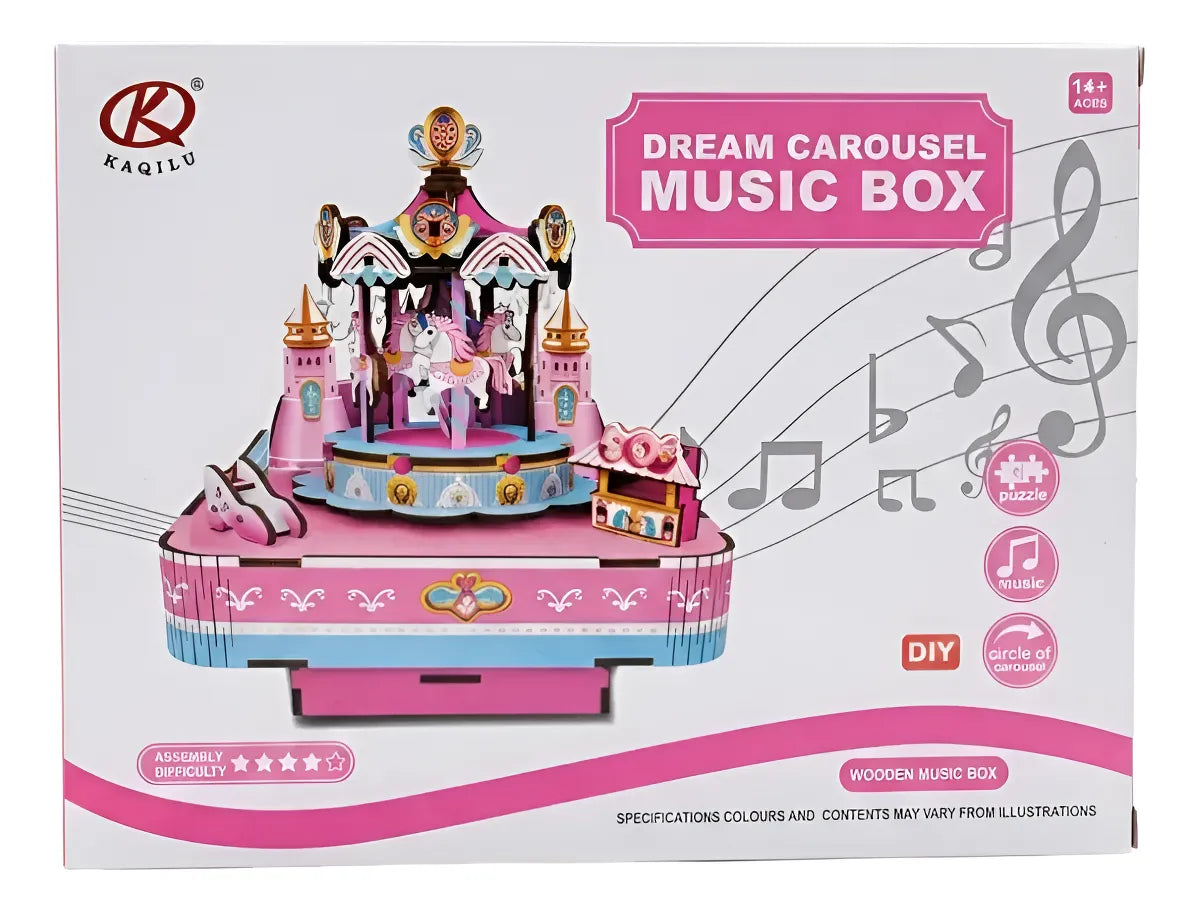 Caja Musical Carrusel Con Luz KL512