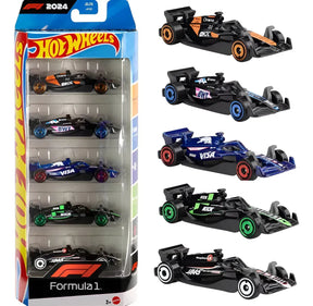 Hot Wheels Pack X5 Coches De Fórmula 1 1:64 Jgf58 Mattel