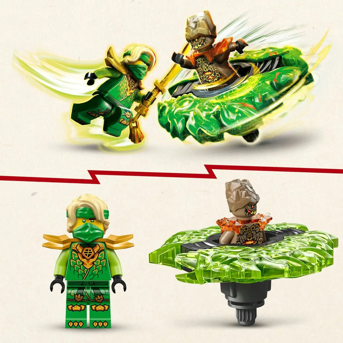 Lego Ninjago: Lloyd vs Spinner del Monstruo de Tierra 71850