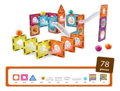 Bloques Construcción Magnéticos Magnetic Tiles Shine 2414004