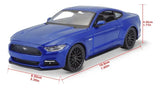 Maisto 1:24 Ford Mustang GT 2015 Azul Metalizado 31508