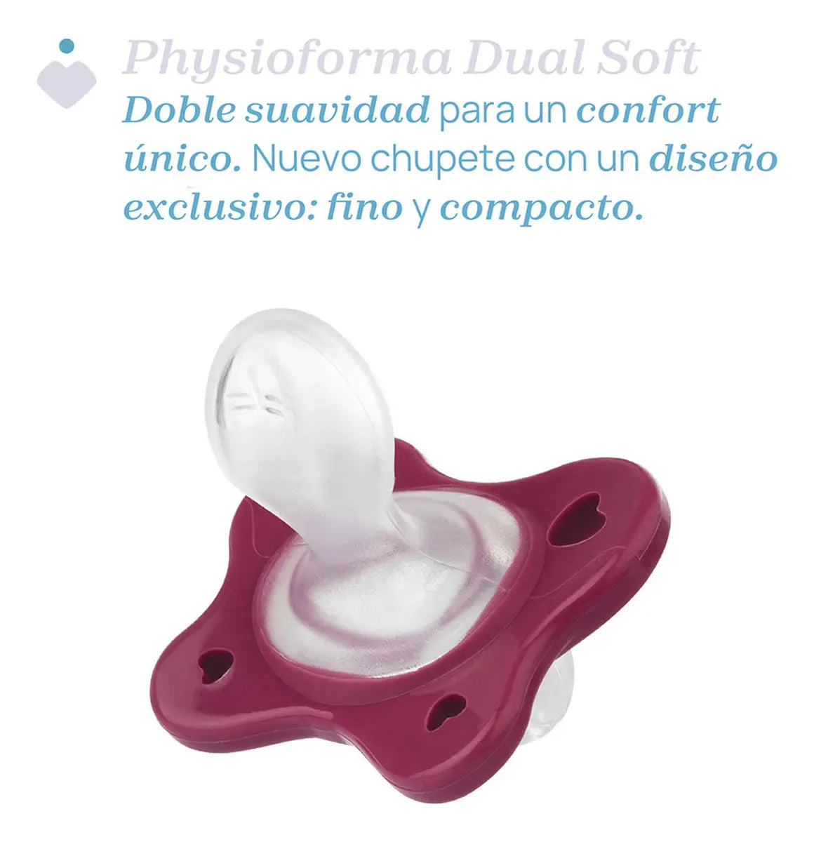 Chico Chupete Ph Dual Soft Silicona Rosa 2-6m 2ud 7308851