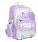 Chimola Mochila de espalda de 17" Shiny Blocks Light purple TR154