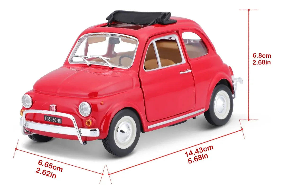Bburago 1:24 Fiat 500 L 1968 Rojo 18-22099