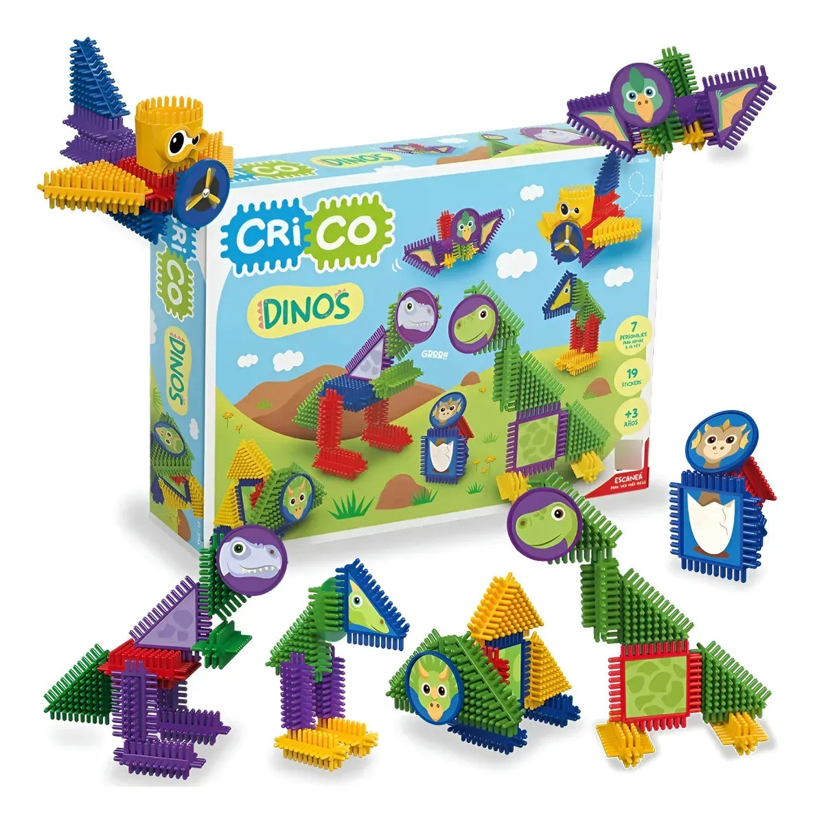 Rasti Crico Dinos 58 piezas 01-3056