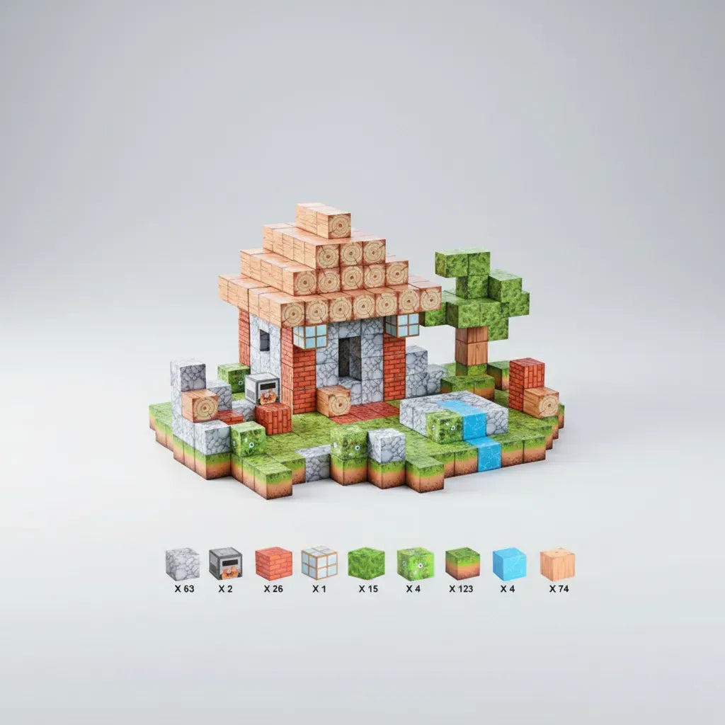 Bloques Magnéticos Cubos Steam Minecraft Shine 2960026