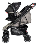 Baby One Coche Trend Pro travel system con manija rebatible color negro D/E BOTS-011S
