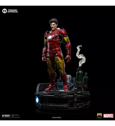 Iron Studios Iron Man Unleashed Deluxe - Marvel Comics Scale 1/10 MARCAS94423-10
