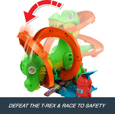 Hot Wheels Pista T-Rex vs Estación de Bomberos JBM73