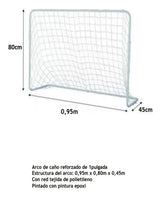 Arco De Futbol Mediano 80x95x45 8000 Juguetes Tradicionales