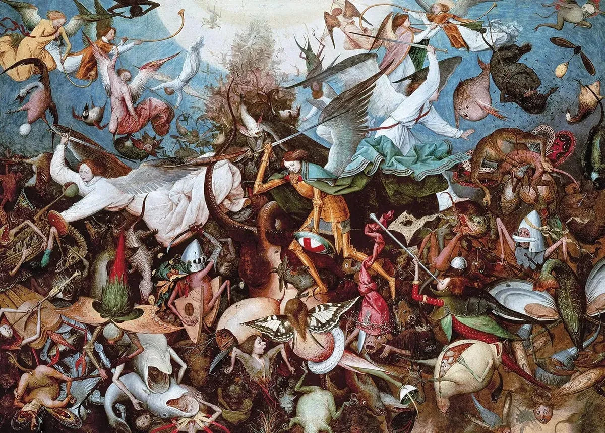 Clementoni Puzzle 1000pzs La caida de los angeles rebeldes, Brueghel 39662