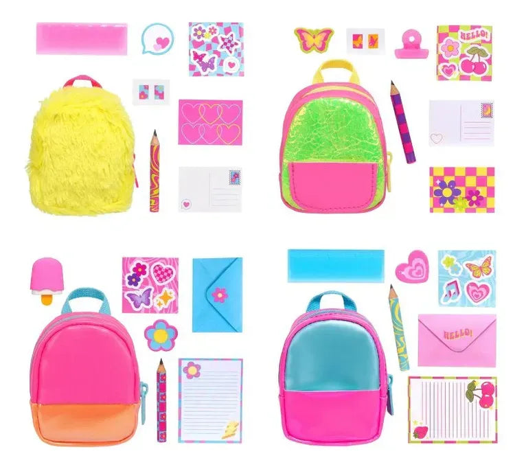 Combo x 6 Real Littles Neon Backpack Mini Mochila 005170 25589