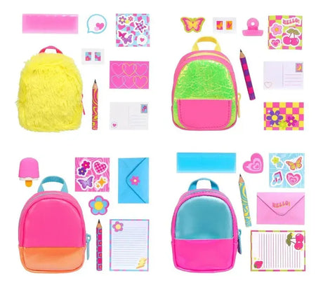 Combo x 6 Real Littles Neon Backpack Mini Mochila 005170 25589