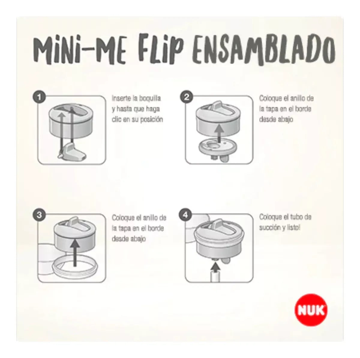 Nuk Vaso Mini-Me Flip Acero 500ml Lila +12m 10225329