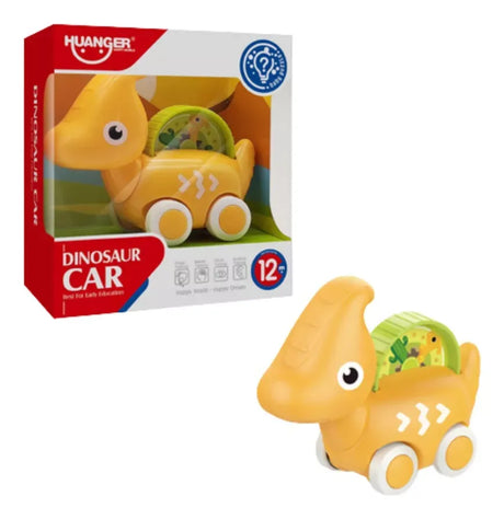 Auto Dinosaurio Naranja para Bebe Empuja y juega  2211947 Shine