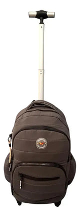 Mochila Carrito Escolar 18 Pulgadas Sl2501g Kinderland Gris