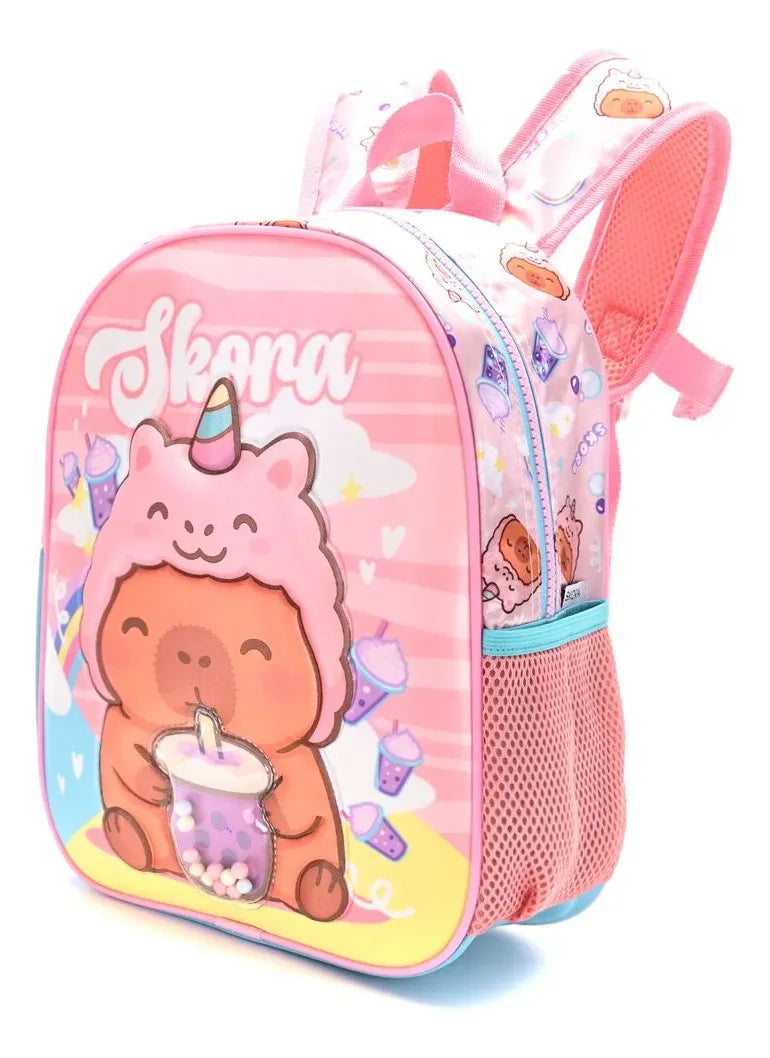 Skora Mochila Espalda Petit Capibara Unicornio 12p 42185 Rosa