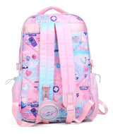 Chimola Mochila de espalda de 18" Diagonales Pop Pink TR117