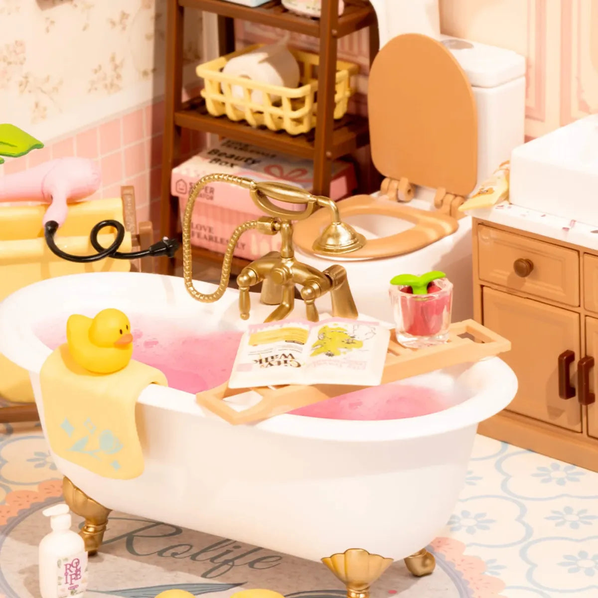 Robotime Puzzle 3d Pop Bubble Bathroom Rolife Dw014b