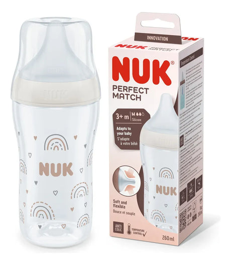 Nuk Mamadera Perfect Match 260 ml Cont de Temperatura Arco Iris 10742025