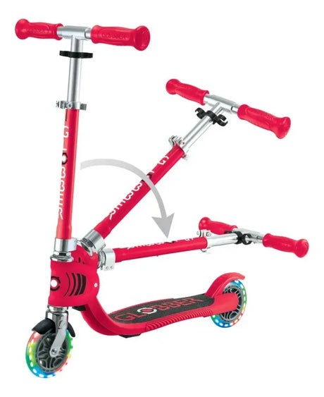 Globber Monopatin Flow Foldable Junior Lights Red 870-102