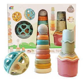 Baby Favorite Set Con Pelota Sonora Y Apilables Zy1650511