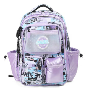 Chimola Mochila Espalda 17p Coquette Blockcore Purple TR208