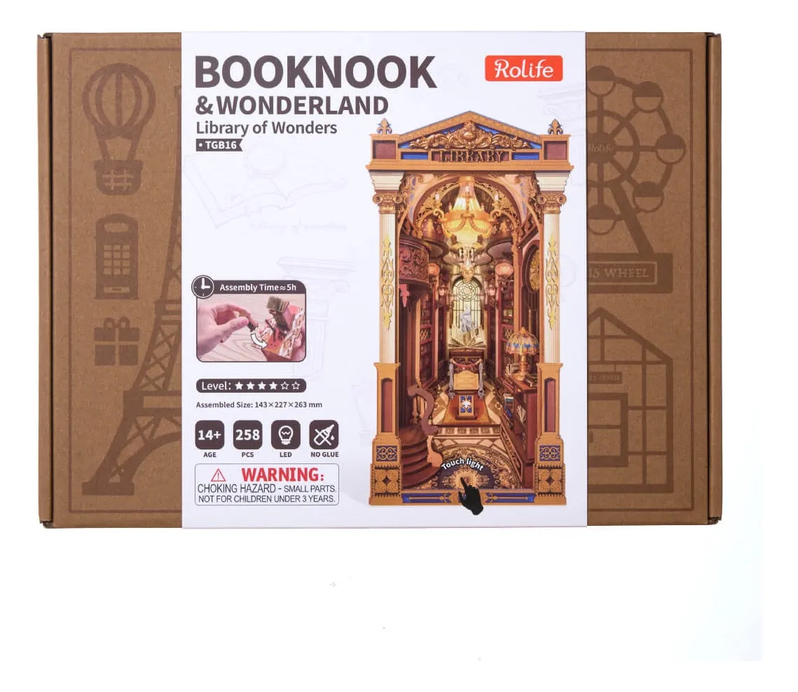 Robotime Puzzle 3d Rolife Library Of Wonders Tgb16