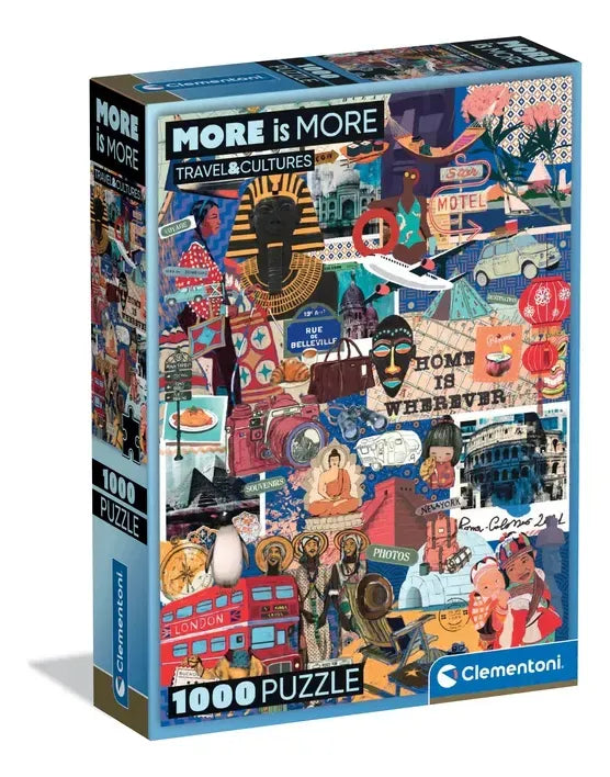 Puzzle More Is More - Travel& Cultures 1000 Pzas 37072 Clementoni
