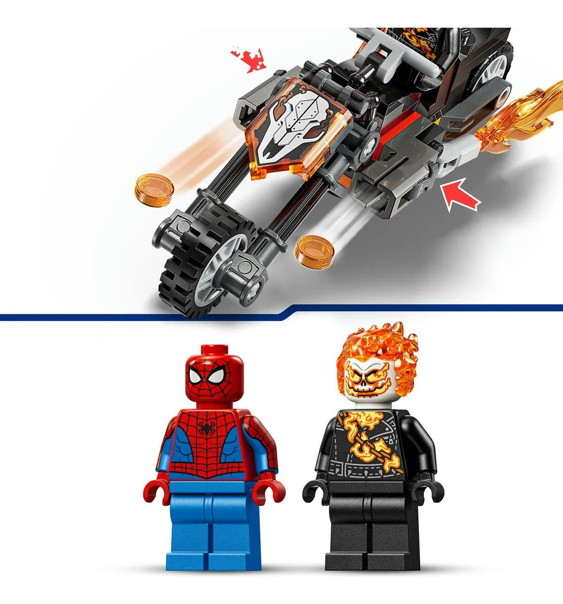 Lego Marvel: Spider-Man vs Moto del Motorista Fantasma 76335