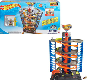 Hot Wheels Pista Mega Garaje Con 1 Auto Gtt95 Mattel