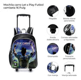Skora Mochila Carro Let S Play Futbol 16p 42967 Azul