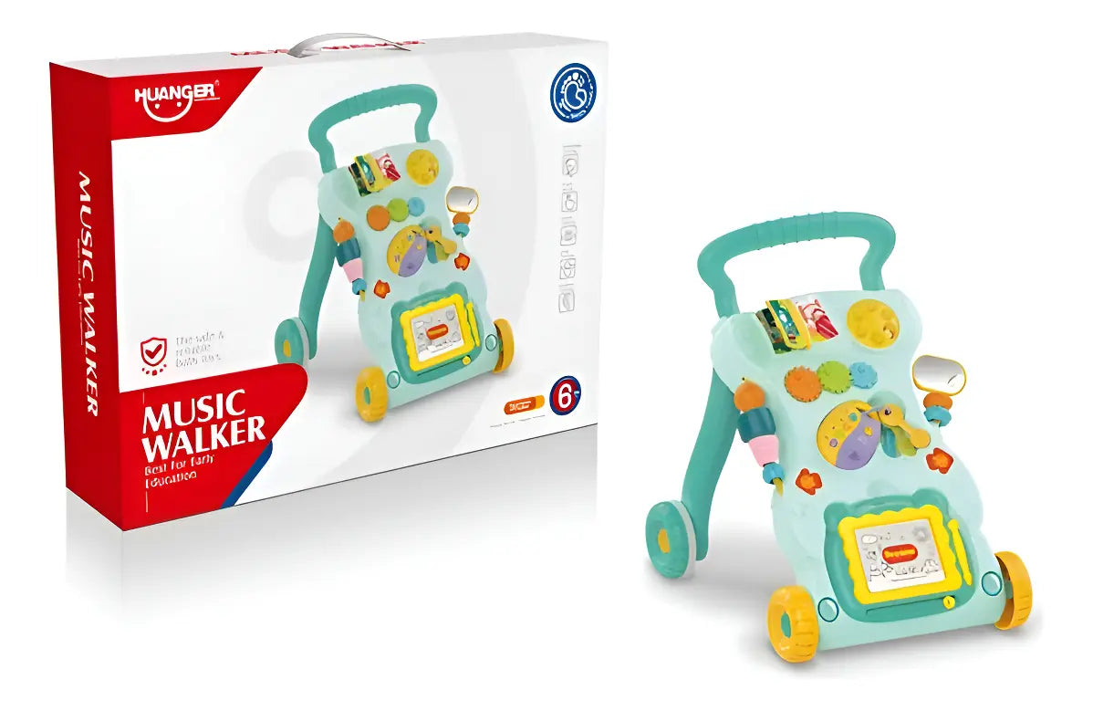 Caminador Musical Con Actividades Celeste 1962940 Huanger