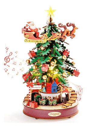 Robotime Rolife Puzzle 3d Árbol De Navidad Melodías Ams01