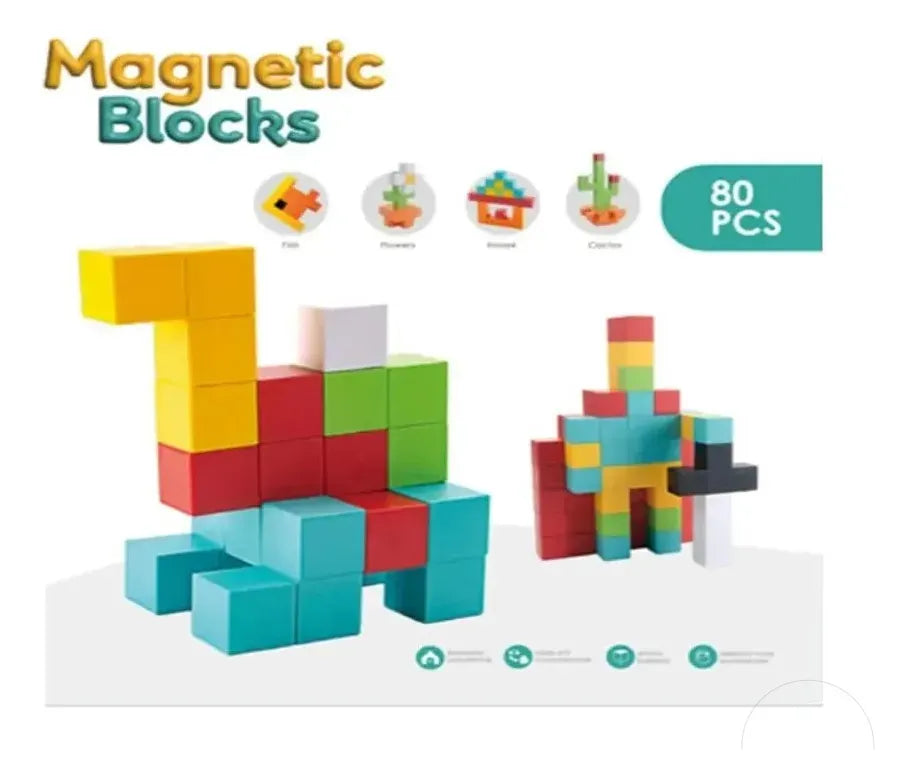 Bloques Cubos Stem Magnéticos Magnetic Blocks Shine 2886643