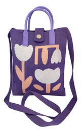 Bandolera Mini Tote Con Manijas Y Correa 18x22cm Sl2302 Shine
