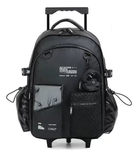 Chimola Mochila Con Carro De 18 Foil Full Black Fs74