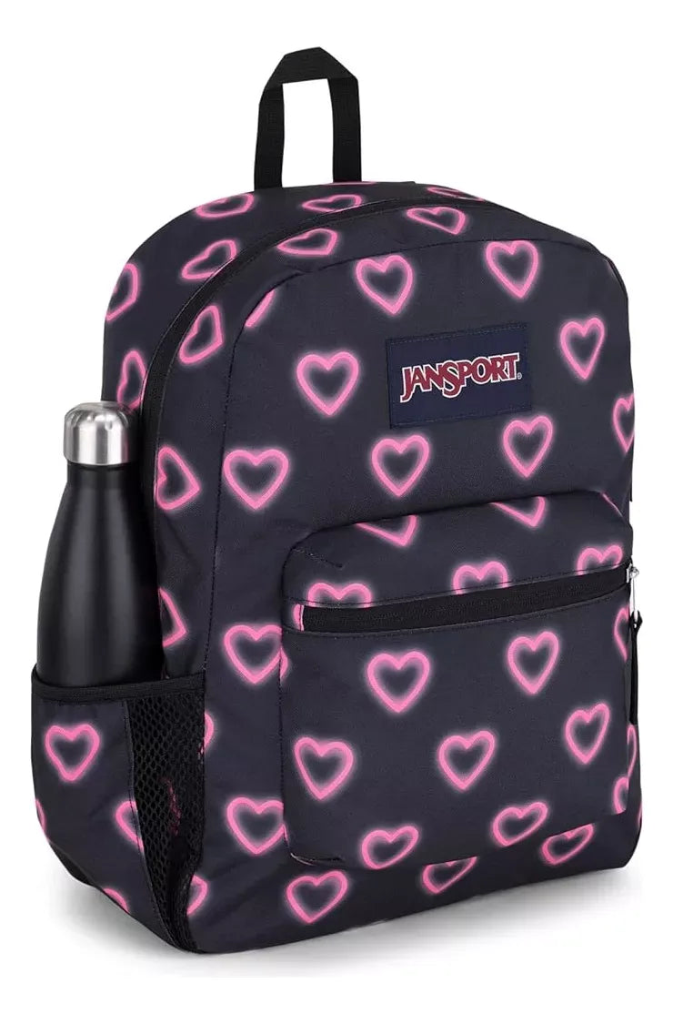 Jansport Mochila Cross Town Happy Hearts Black 26L JS0A47LWGY6 JNS131