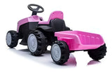 Tractor Con Acoplado A Bateria Rosa CN-SHJ61908T